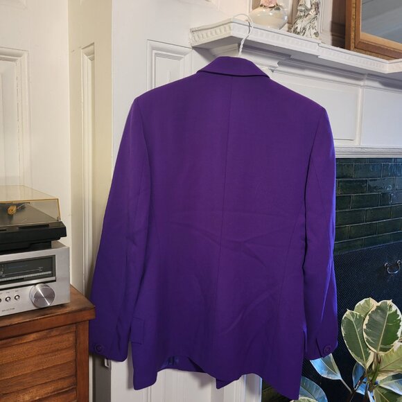 Vintage 1980s Gianni Versace Purple Dress Suit - Picture 3 of 9